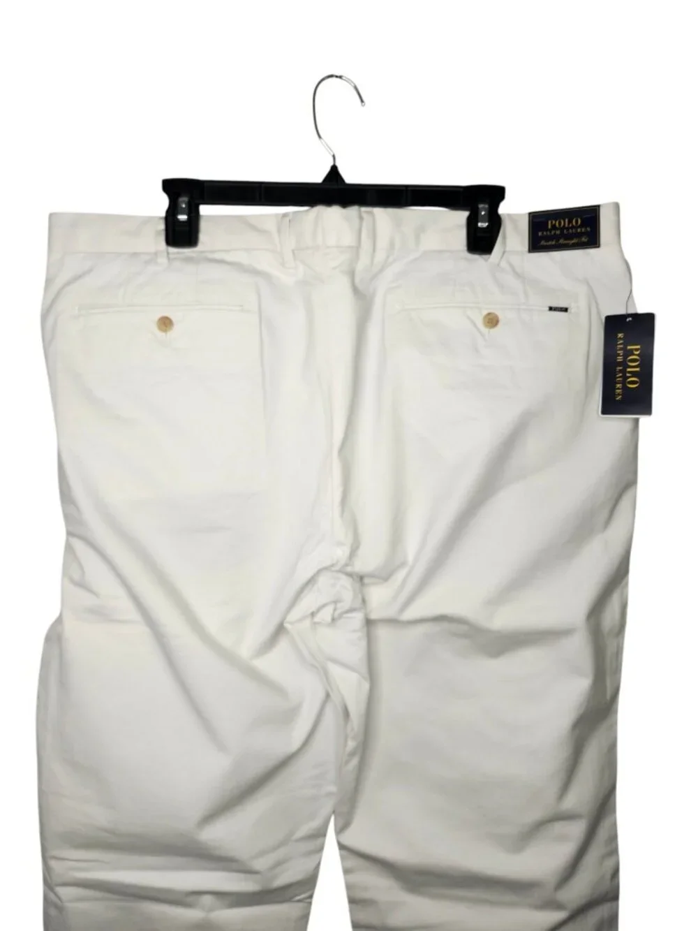 NEW Polo Ralph Lauren White Stretch Straight Fit Chinos Size 40x30